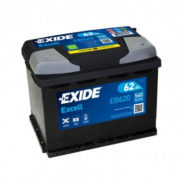 EXIDE EXCELL 62Ah 540A R+